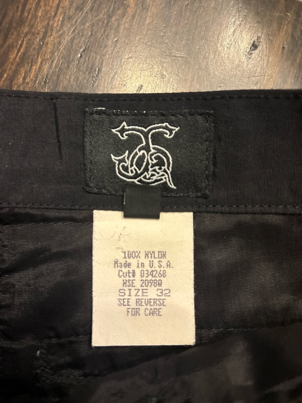 Quant Hombre Vintage Nylon Cargo Pants Made in USA Black Size 32 - Picture 4 of 9